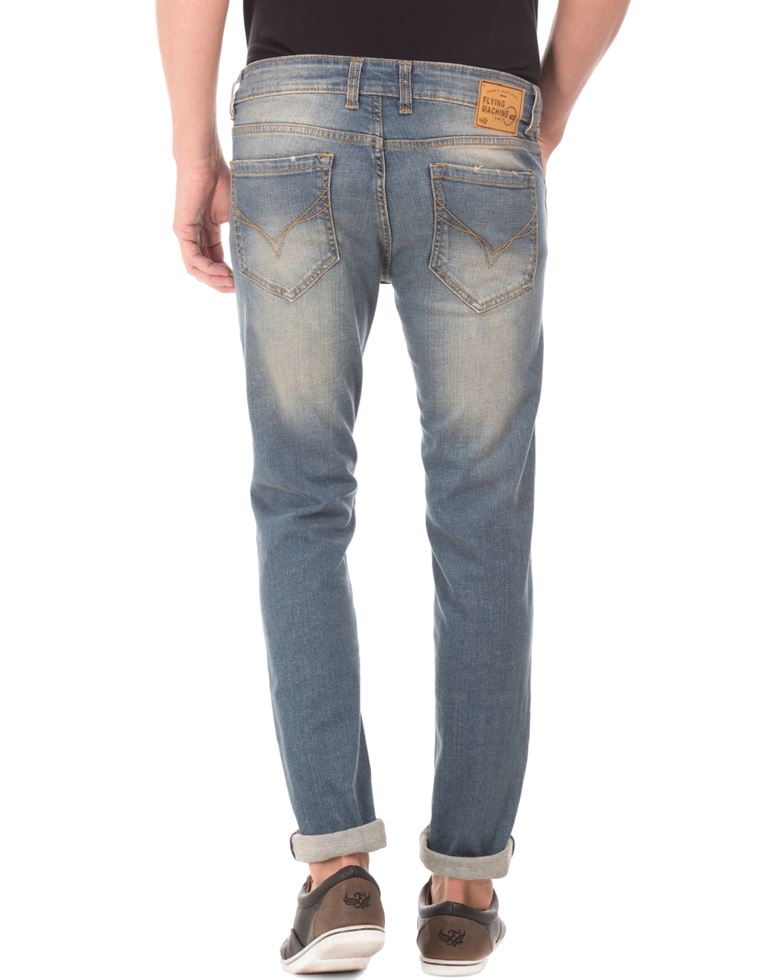 Flying Machine Men Casual Wear Blue Jeans